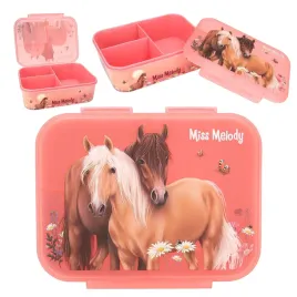 depesche-lunch-box-ciemnorozowy-z-motywem-konia-i-kwiatow