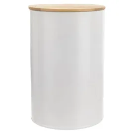 pojemnik-na-zywnosc-metalowy-bialy-z-bambusowa-pokrywka-whiteline-13-l