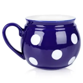 kubek-ceramiczny-niebieski-w-grochy-850-ml
