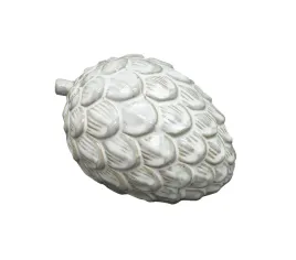 ceramiczna-figurka-szyszka-biala-17cm-hytte-mave-ozdobna-do-domu
