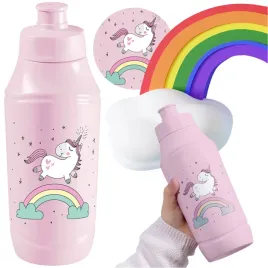 bidon-dla-dzieci-butelka-375-ml-do-szkoly-przedszkola-jednorozec-rozowy