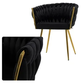 krzeslo-plecione-welurowe-czarne-zlote-nogi-rosa-glamour-do-jadalni-salonu