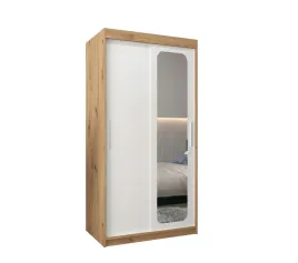 szafa-przesuwna-z-lustrem-promo-t2-120-jasny-dab-bialy