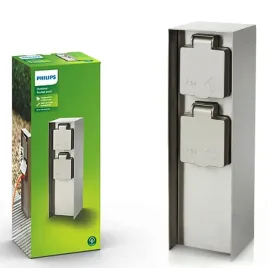 elektryczny-slupek-ogrodowy-23cm-2x-gniazdko-230v-ip44-rock-philips