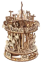 puzzle-mechaniczne-3d-ugears-mechaniczna-karuzela-oficjalny-sprzedawca