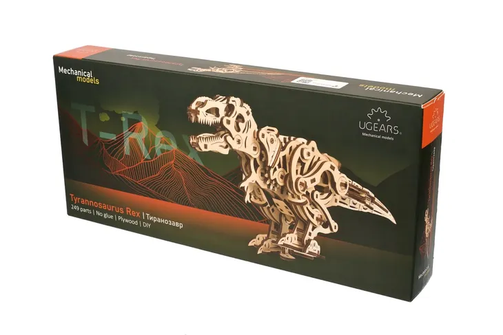 puzzle-3d-drewniane-tyranozaurus-rex-ugears-kolekcja-modele-mechaniczne