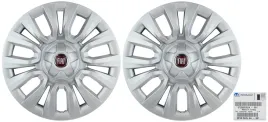 2x-oe-fiat-kolpak-ozdobny-felgi-15-srebrny-z-czerwonym-logo-tipo-6j-6l-ory