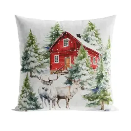 poszewka-dekoracyjna-velvet-40x40-cm-zimowy-las-bialy-z-reniferami-poduszka