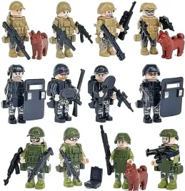 figurki-8057-bronie-tarcze-psy-wojsko-policja-klocki-ludziki-bron-pies