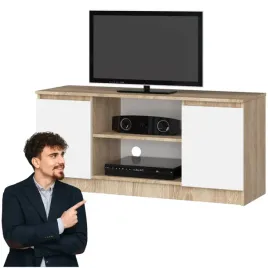 szafka-rtv-pod-telewizor-tv-120-cm-dab-sonoma-biala-mala-2-szafki-2-polki