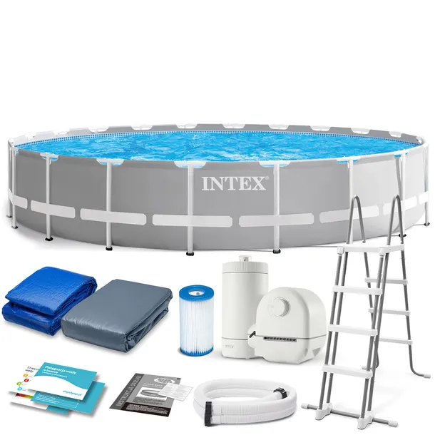 Basen STELAŻOWY OGRODOWY INTEX 610x132 ZESTAW 12W1