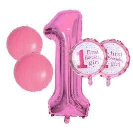 balony-na-1-urodziny-roczek-dziewczynka-zestaw-5-szt-gwiazdki-balon