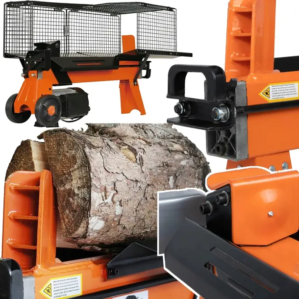 ŁUPARKA RĘBAK DO DREWNA HYDRAULICZNA POZIOMA 7 TON 2200W ŁUPIARKA MOCNA