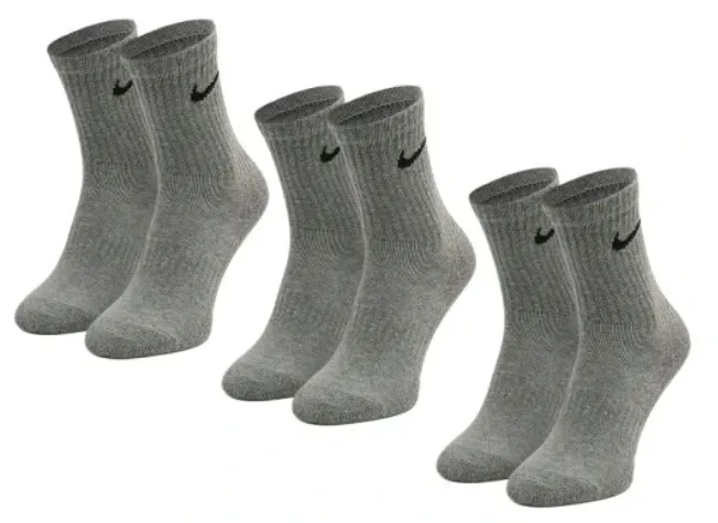 SKARPETY NIKE EVER DAY UNISEX ROZMIAR 42-46 POPIELATE ZA KOSTKĘ 3 PARY