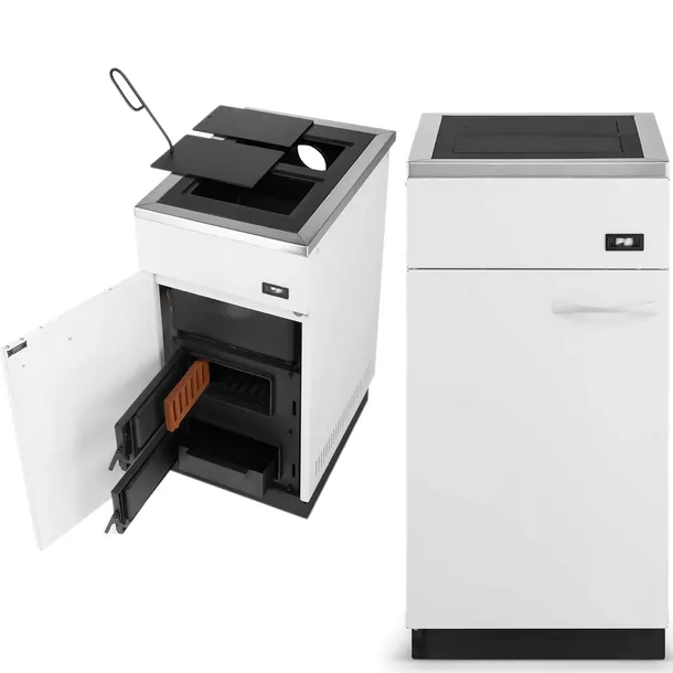 Kuchnia kuchenka węglowa piec kominek z płaszczem wodnym 12KW 32L 120m2