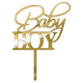 topper-akrylowy-baby-shower-baby-boy-zloty-19x13-cm