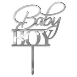 topper-akrylowy-baby-shower-baby-boy-srebrny-19x13-cm
