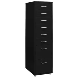 czarna-szafka-biurowa-metalowa-28-x-41-x-109-cm-8-szuflad-z-kolkami