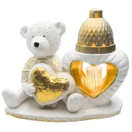 znicz-gipsowa-figurka-nagrobna-zloty-mis-serce-lampka-led-gips-latarenka