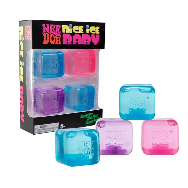 Gniotek Antystresowy Kostka Lodu Squishy 4w1 Miękka Zabawka Sensoryczna