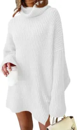 damski-sweter-golf-sukienka-dzianinowa-oversized-wygodny-cieply-bialy-s