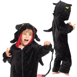 pizama-dla-dzieci-dziecieca-kigurumi-onesie-smok-szczerbatek-czarny-115-125