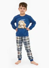 pizama-cornette-chl-kd-593-174-bears-122-128-granatowy