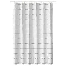 ikea-jamtstarr-zaslona-prysznicowa-bialy-w-kratke-180x200-cm