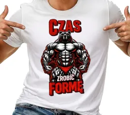t-shirt-koszulka-meska-czas-na-forme-na-silownie-smieszna-prezent-xl