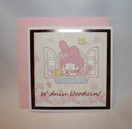 kartka-na-urodziny-dla-dzieci-rozowa-my-melody-blyszczaca-recznie-robiona