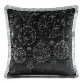 poszewka-swiateczna-45x45-cm-czarna-srebrny-haft-poliester