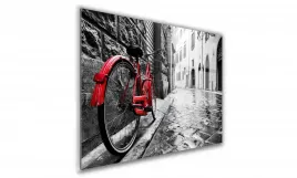 obraz-na-szkle-prostokatny-60x40cm-090-rower-w-miescie