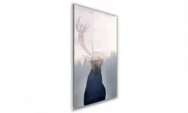 obraz-na-szkle-prostokatny-70x100cm-047-jelen-na-tle-lasu