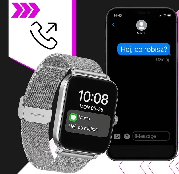 smartwatch-damski-ak90-4-paski-stan-nowy