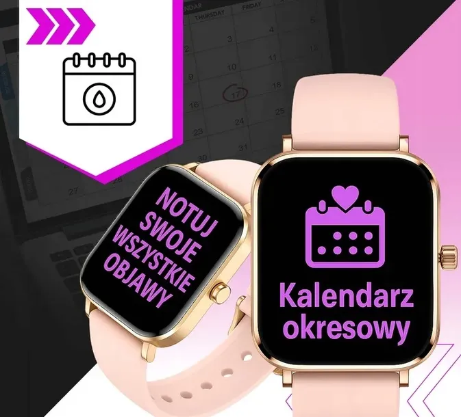 smartwatch-damski-ak90-4-paski-stan-nowy
