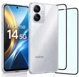 etui-do-realme-14-5g-przezroczyste-wzmacniane-clear-case-2x-szklo-5d