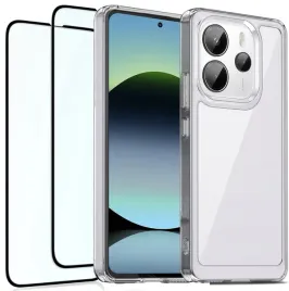 etui-do-xiaomi-redmi-note-14-5g-przezroczyste-wzmacniane-2x-szklo-5d