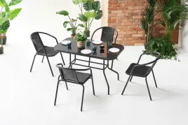 zestaw-balkonowy-stol-z-szyba-i-cztery-krzesla-czarny-rattan