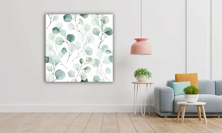 obraz-na-plotnie-001-akwarelowe-listki-60x60cm-szerokosc-cm-51-60