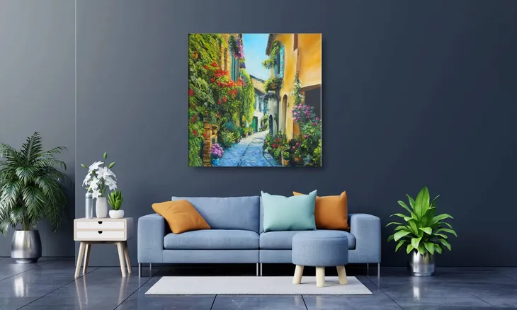 obraz-na-plotnie-063-miejska-alejka-60x60cm-wysokosc-cm-51-60