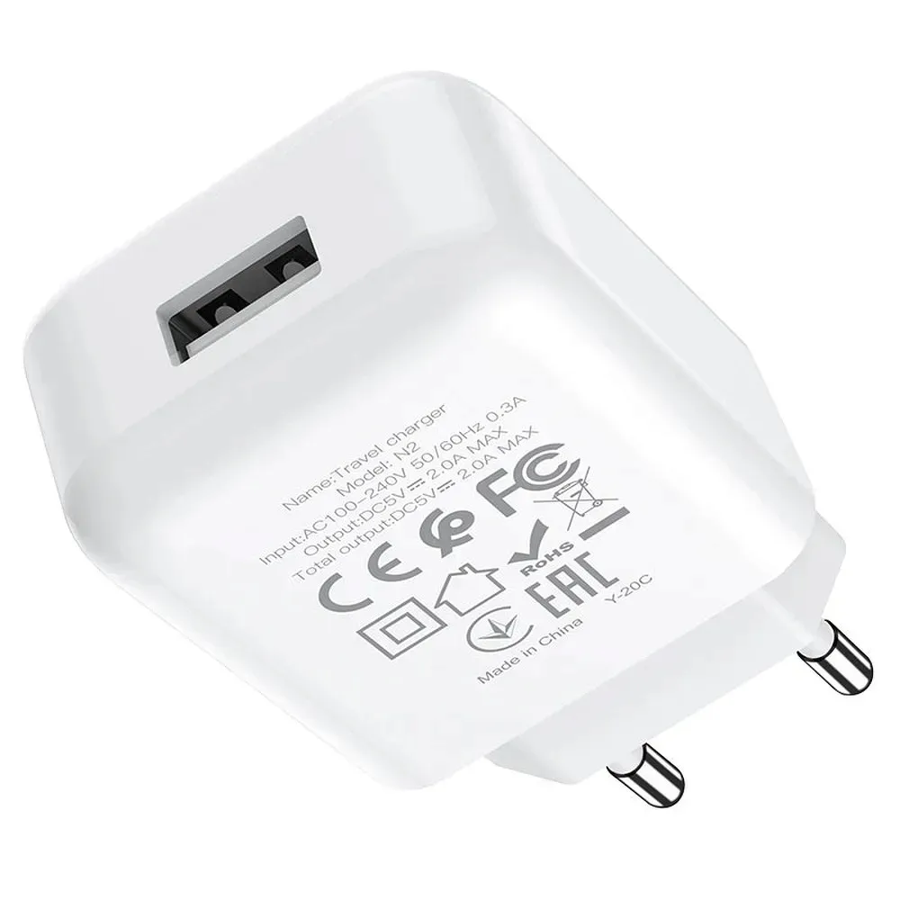 hoco-ladowarka-sieciowa-usb-2a-n2-biala