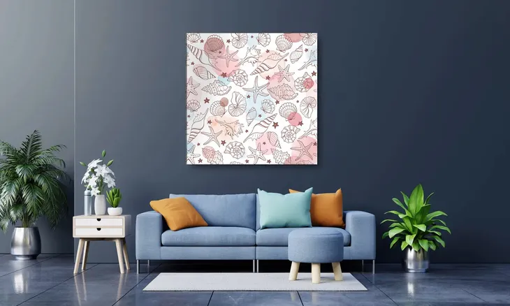 obraz-na-plotnie-069-muszelki-70x70cm-wysokosc-cm-61-70