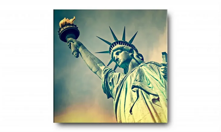 obraz-na-plotnie-095-statua-wolnosci-70x70cm-stan-nowy