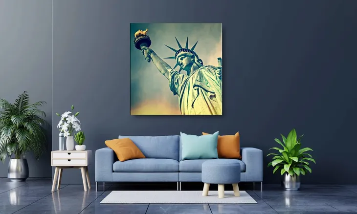 obraz-na-plotnie-095-statua-wolnosci-70x70cm-wysokosc-cm-61-70