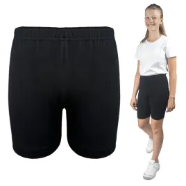 czarne-kolarki-dziewczece-170-cm-bawelniane-krotkie-legginsy-getry-polski