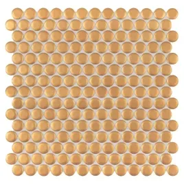 mozaika-penny-round-zlota-matowa-dunin-miss-penny-gold-gres-27x27-cm