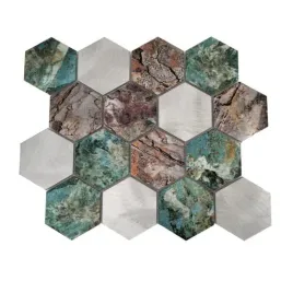 mozaika-metaliczna-allumi-hexagon-patina-73-30x26-cm