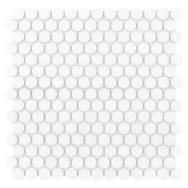 mozaika-penny-round-biala-matowa-dunin-miss-penny-white-gres-27x27-cm