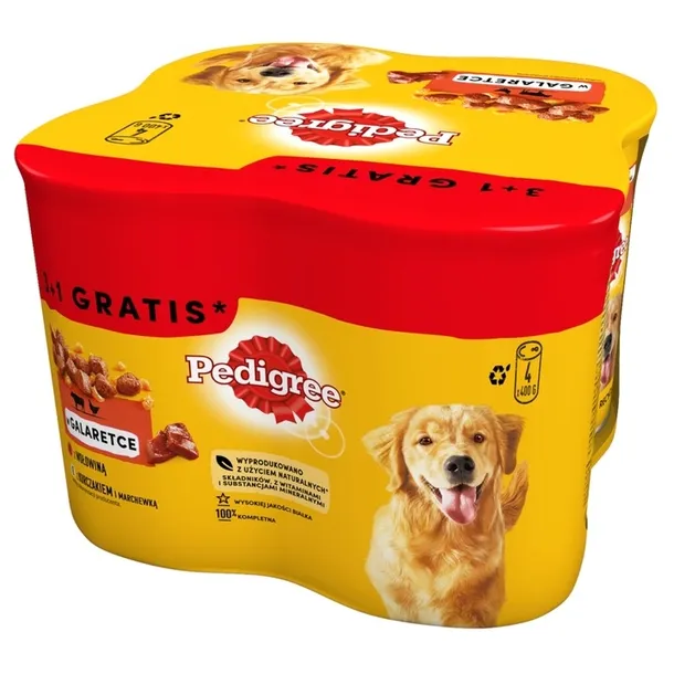 Pedigree Galaretka Wołowina/Kurczak 4x400g