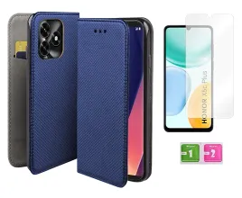 etui-z-klapka-do-honor-x5c-plus-obudowa-niebieski-case-szklo-na-ekran-9h
